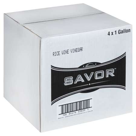 SAVOR IMPORTS Savor Imports 4.5% Unseasoned Rice Vinegar 1 gal. Jug, PK4 586603